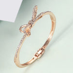 Women's Bracelets, Diamonds, Bows, Rose Gold