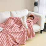 Soft Wind Bubble Velvet Blanket Warm