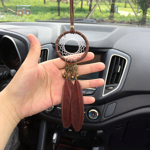 Creative Feather Pendant Safety Car Accessories