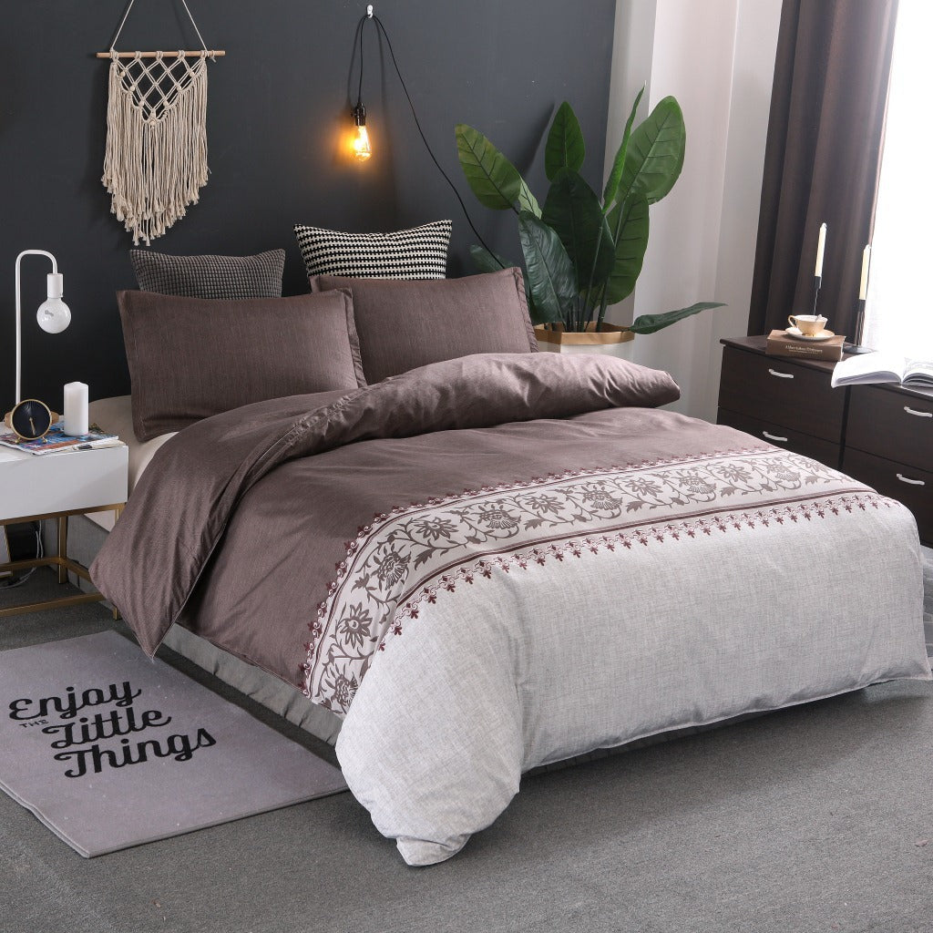 Simple Plain Bedding Set