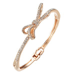 Women's Bracelets, Diamonds, Bows, Rose Gold