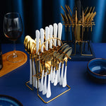 Luxury Cutlery Set With Storage Rack Dishwasher