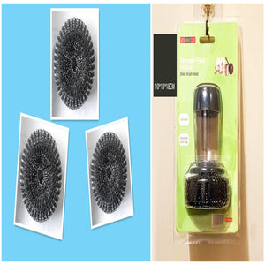 Kitchen Soap Dispensing Palm Brush Cleaner