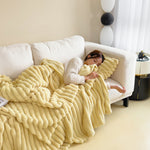 Soft Wind Bubble Velvet Blanket Warm