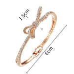 Women's Bracelets, Diamonds, Bows, Rose Gold