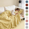 Soft Wind Bubble Velvet Blanket Warm